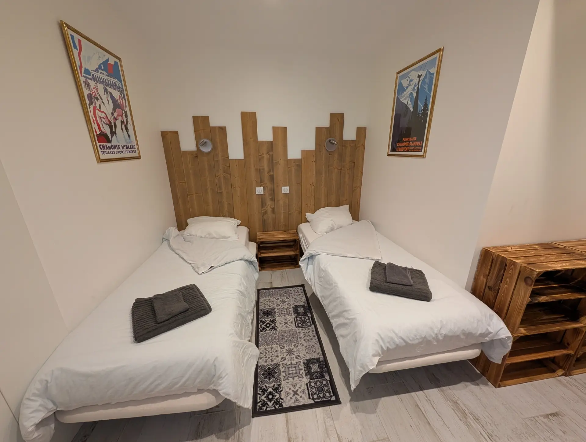 YAMA CHAMONIX - Chambre lits jumeaux